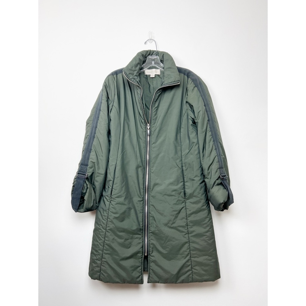 RAMOSPORT Women's Green Puffer Long Coat